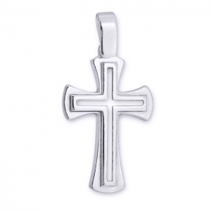 Pandantiv argint 925 rodiat in forma de cruce Be Spiritual [0]